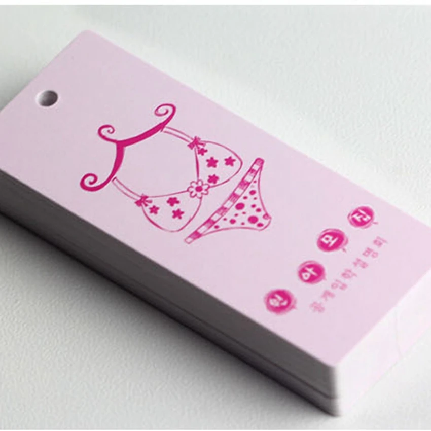 free shipping 500pcs/lot 400g clothing price tag personalized printing paper logo label tags swing hangtags | Дом и сад