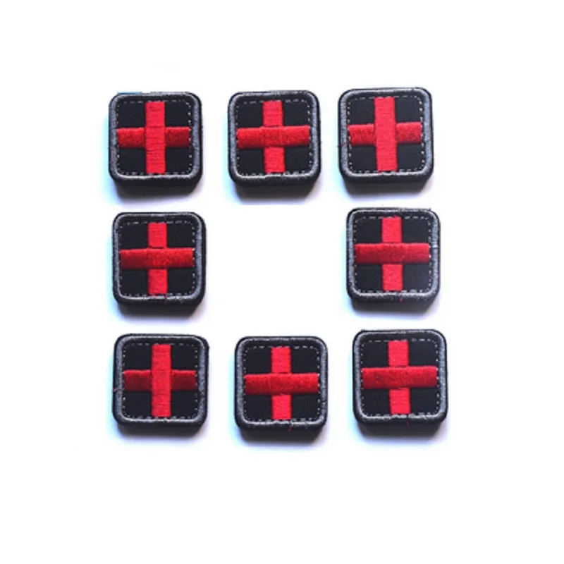 Волшебная палочка 3D нашивки с вышивкой крючок и петля мини красная нашивка