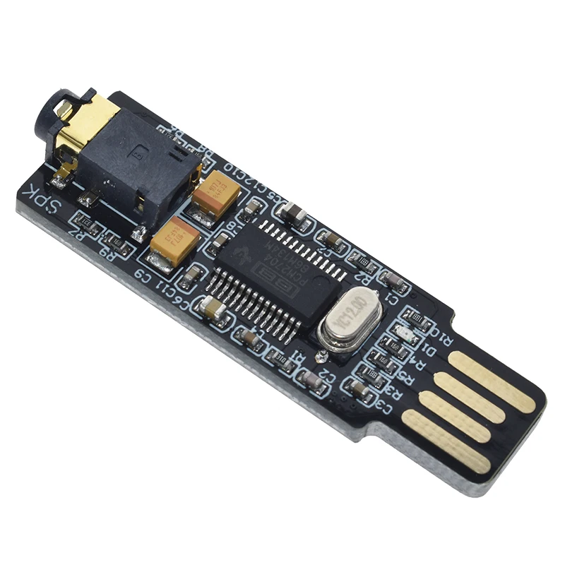 Плата WAVGAT Mini PCM2704 USB Аудио Звуковая карта DAC декодер Бесплатный привод для ПК и