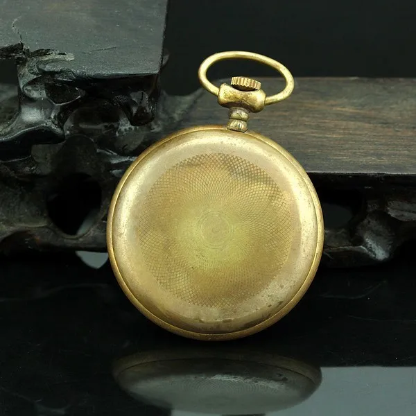 High Quality Copper Case Men Mechanical Pocket Watch With Chain +GIFTS BOX