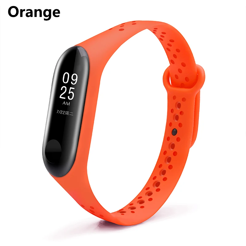 Orange Boorui спортивный mi band 3 ремешок удобные красочные смарт-аксессуары ремешок для xiaomi mi 3 Смарт-браслеты - Цвет: Orange