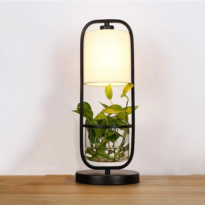 Современный Цветочный Горшок настольные лампы креативная лампа для спальни