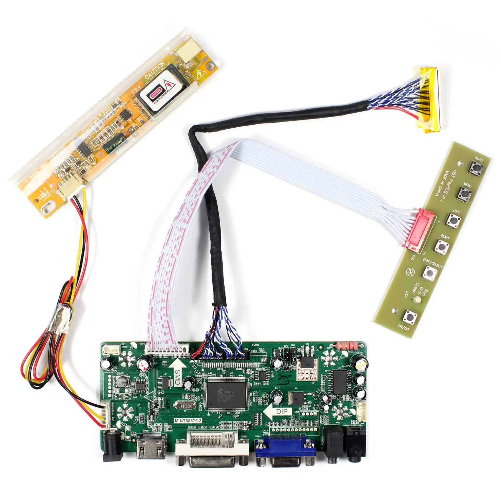 Плата ЖК контроллера HD MI + DVI VGA Audio для панели 17 дюймов B170PW03 LTN170WX 1440x900|board board|board