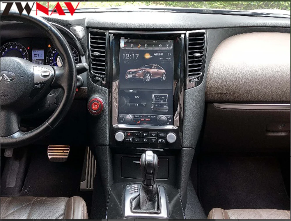 Android 7,1 Tesla экран 12," стерео для Infiniti FX FX25 FX35 FX37 qx70 авто радио gps навигация мультимедиа головное устройство