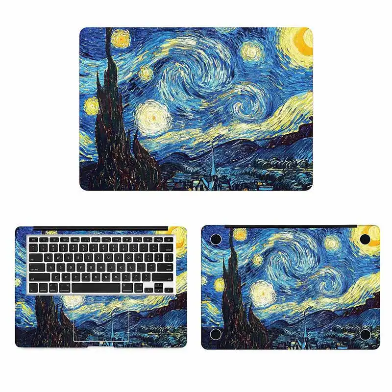 Ван Гог Картина маслом ноутбук кожи Стикеры для Macbook Наклейка Pro Air retina 11 12 13 15 дюймов hp Mac Book полное покрытие ноутбук кожи - Цвет: ACD side