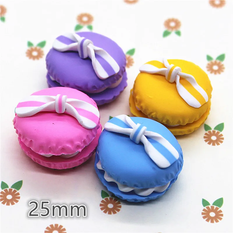 10 шт. макароны ручной работы из полимерной глины десерт с плоским основанием