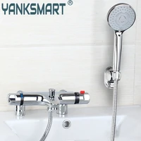 bathroom bathtub shower set torneira thermostatic modern widespread bathroom bathtub roman filler faucet with hand shower set