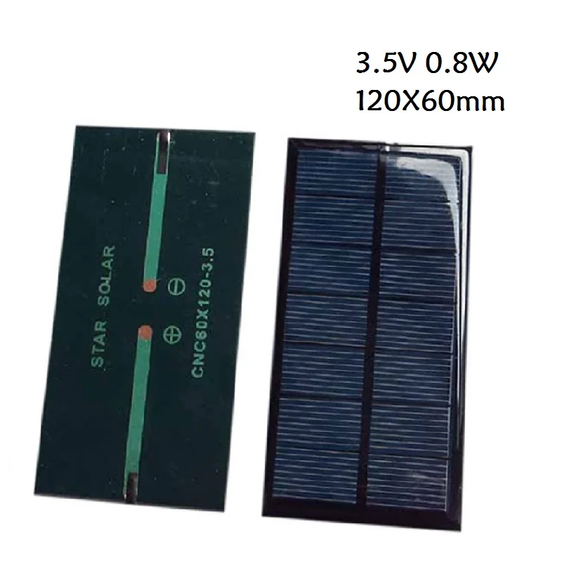 3 5 V 0 8 W/12 1 W модуль солнечной панели монокристаллический для батареи сотового