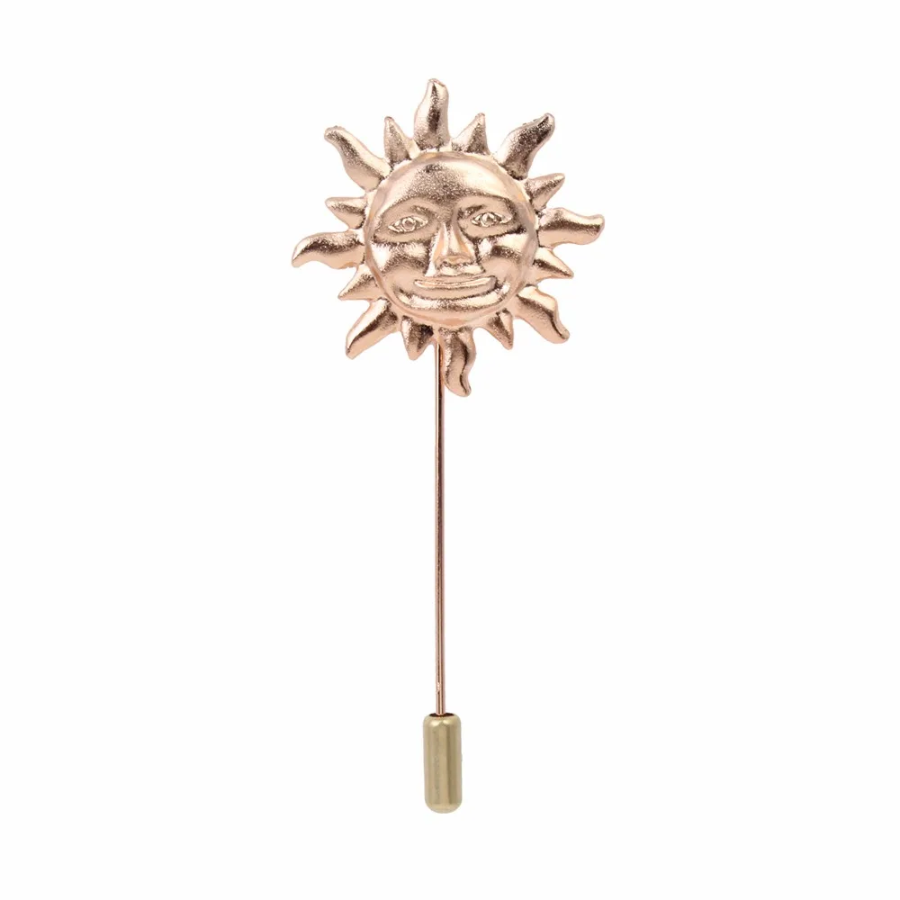 Унисекс для мужчин и женщин Солнцезащитная Лунная Брошь шпильки костюм воротник