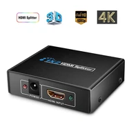 new 1 in 2 out 1080p 4k 1x2 stripper 3d power signal amplifier 4k hdmi compatible splitter for hdtv dvd ps3 xbox eu us adapter