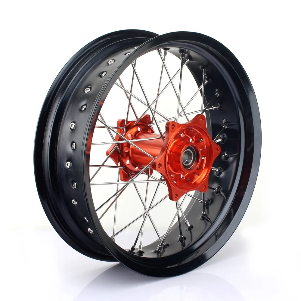 BIKINGBOY 3 5*17 &quot36 спиц MX Supermoto ступица переднего колеса для KTM EXC 300 04 15 F 350 12 450 03 SX450