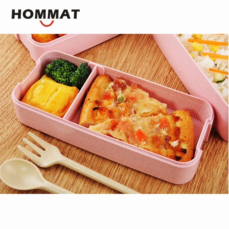 Дети Коробки для обедов Bento с отделение японский bento box set Ланчбокс Пластик Еда