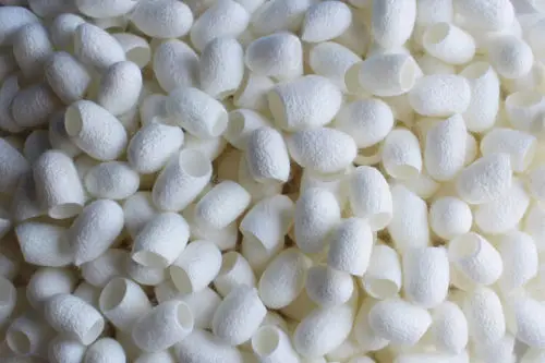 Натуральные коконы из шелкопряда уход за кожей лица очищающее средство для