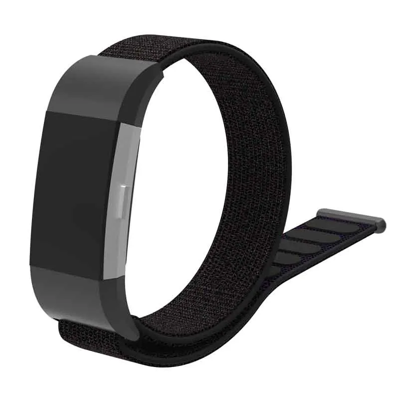 Black Stand Модный нейлоновый ремешок Sorrea для браслета FitBit Charge 2, умный фитнес-браслет, спортивные часы, браслет на запястье, Сменные аксессуары - Цвет: Black Stand