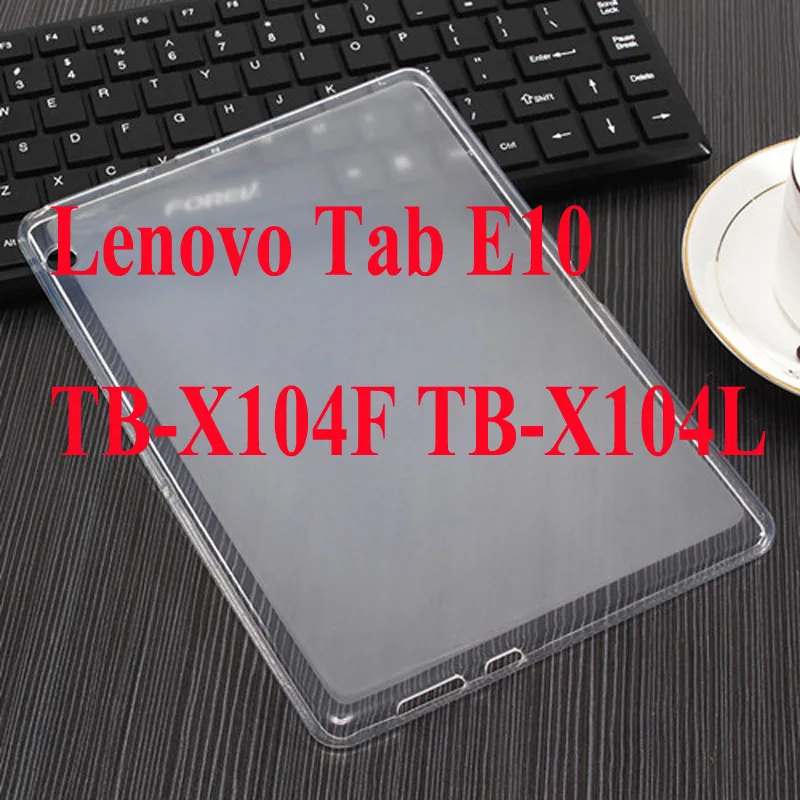 TPU Тонкий флип-Кошелек из искусственной кожи чехол для lenovo Tab E10 TB-X104F чехол для Tab 4 10 TB-X304L Tab 4 10 Plus TB-X704L Чехол+ пленка+ ручка - Цвет: TPU