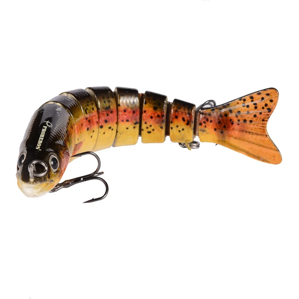 1 шт. реалистичные Щука маски Рыбалка приманки 3d 8 Сегмент Swimbait приманку Жесткий