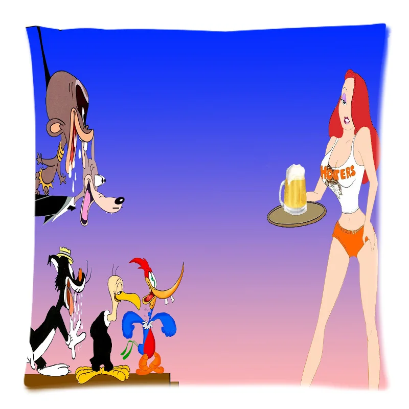 Индивидуальный чехол на диванную подушку джессика кролик декоративный