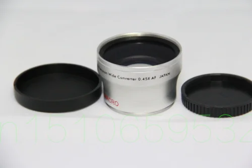 40 5 мм 0.45x широкоугольный + макрообъектив 0 45 серебристый|conversion lens|0.45x wide anglewide conversion
