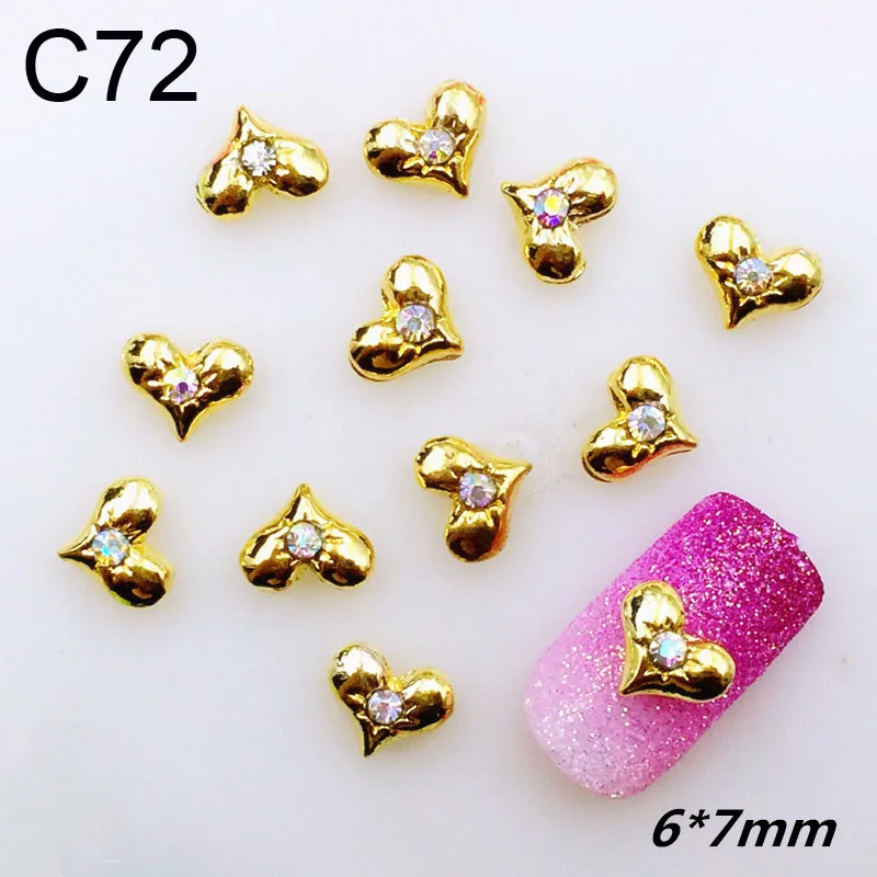 30 style 10Pcs 3D Charm DIY Special Design Gold Alloy Rhinestone Nail Art Accessory Manicure Jewelry Decoration For Nails | Красота и