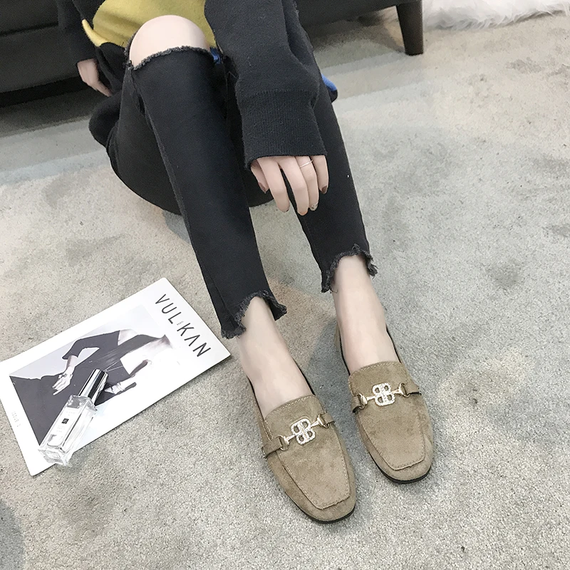 Women's Flats 2019 Women Shoes Black Khaki Woman Loafers Spring Autumn Flat Zapatos Mujer Summer Size 35-40 | Обувь