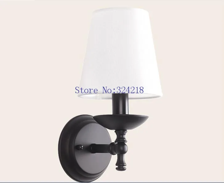 

Simple Modern Stainless Steel LED Wall Lamp Lights Fixtures Fabric Lampshade 7W Wall Sconce Walllamp Arandela Lampara Pared