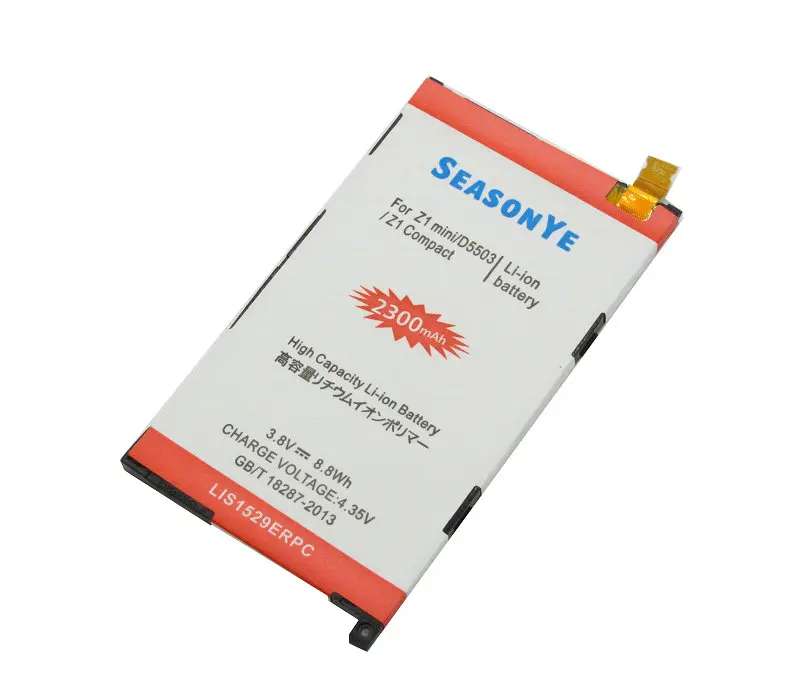 Seasonye 1x LIS1529ERPC 2300 мАч/8.8Wh запасная батарея для мобильного телефона Sony Xperia Z1 mini Z1mini