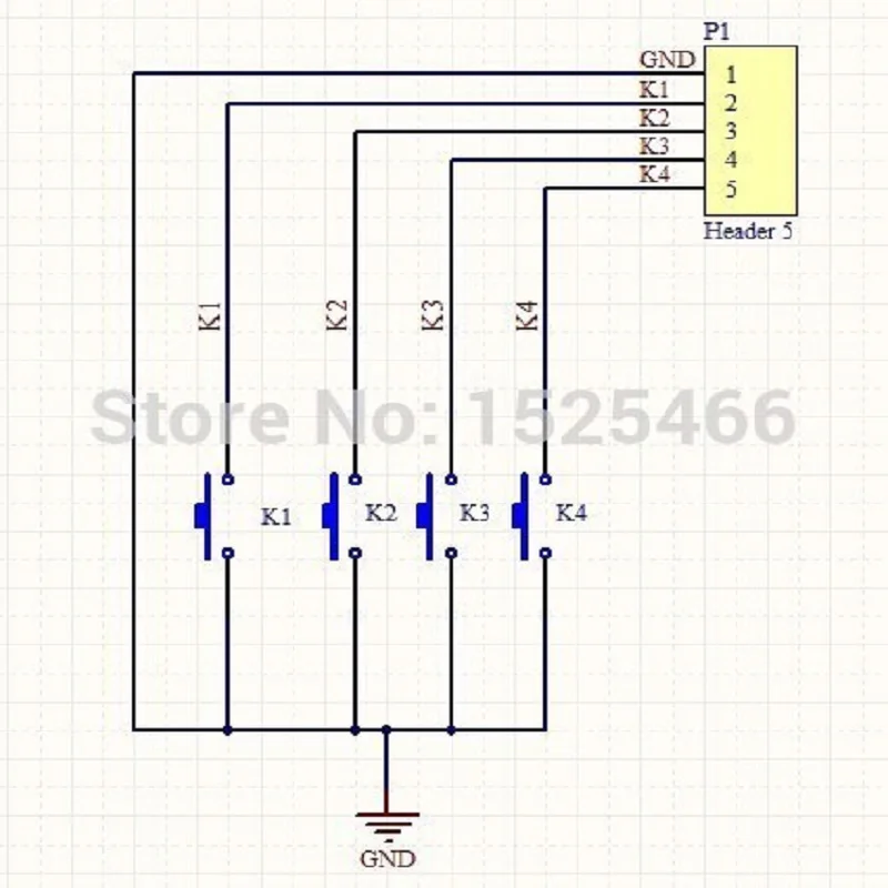 5 шт. 4 кнопочный переключатель для Arduino UNO MEGA2560 Raspberry pi PCB PLC | Обустройство дома