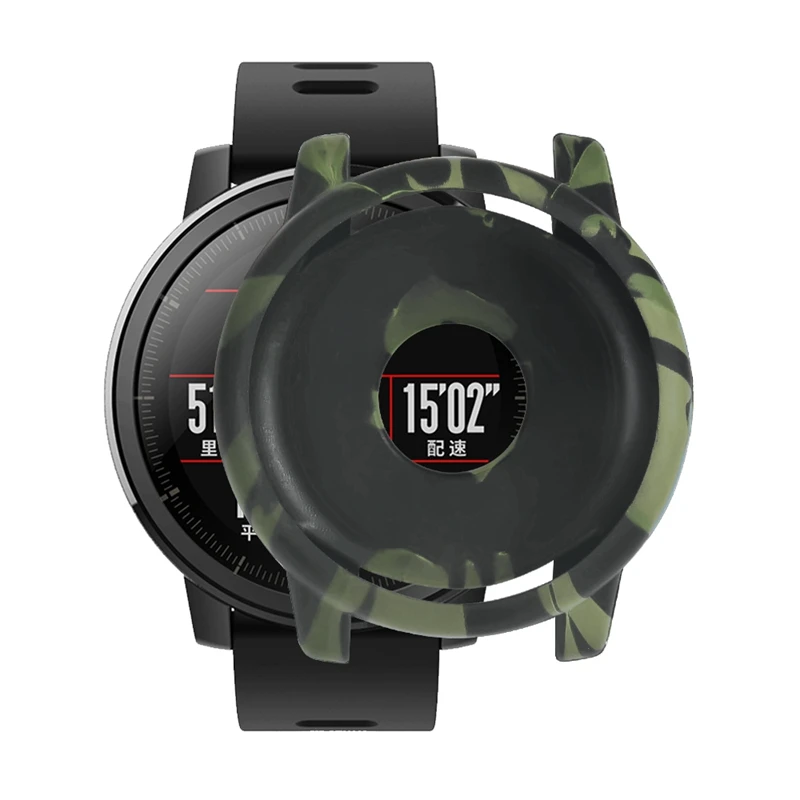 YUEDAER мягкий камуфляжный чехол для Xiaomi Amazfit Stratos 2 защитные противоударные Чехлы