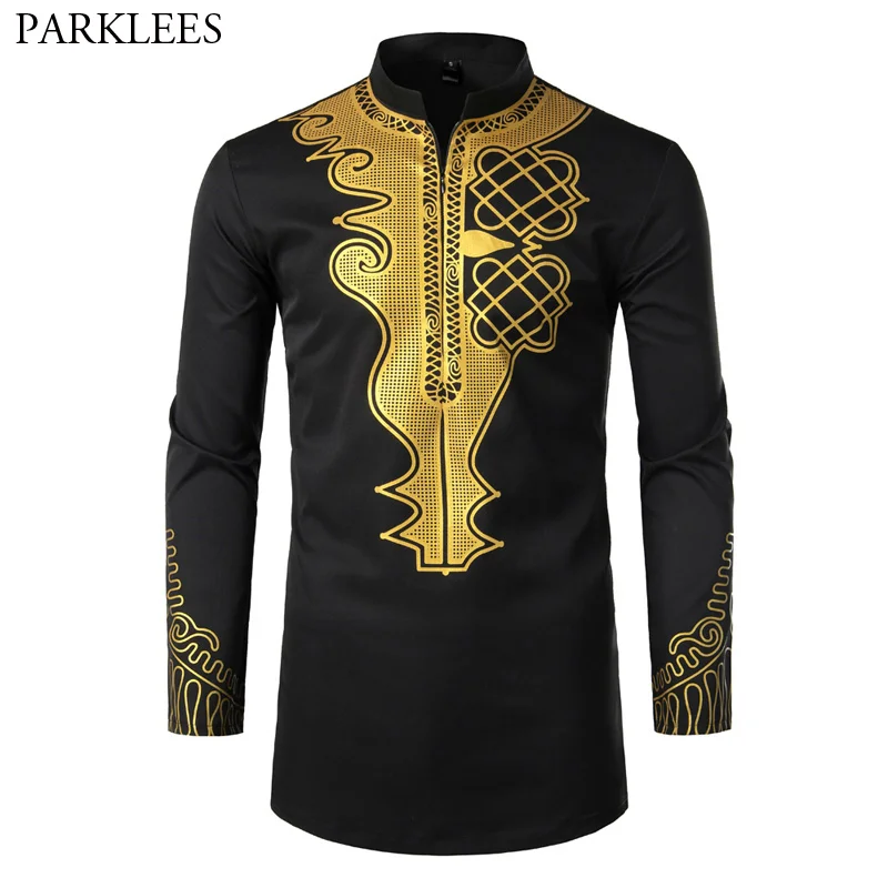 Мужская африканская одежда топы футболка Homme Dashiki брендовая новая с длинным