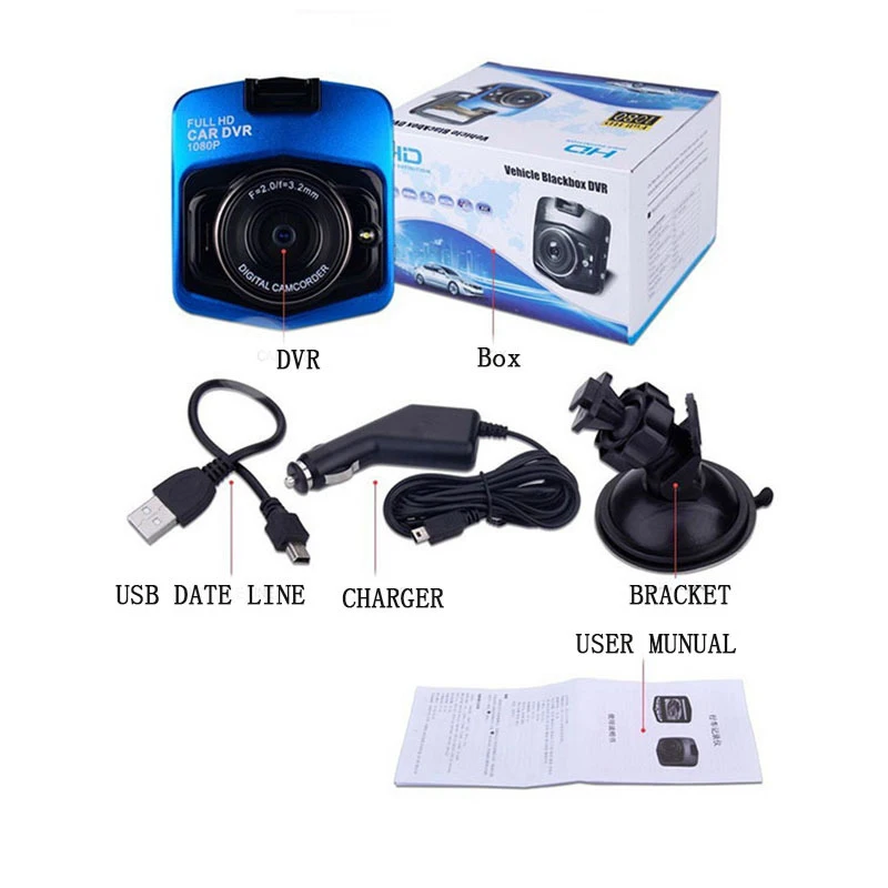 Оригинальная мини Автомобильная dvr камера Dashcam Full HD 1080P видео регистратор g-сенсор ночного видения видеорегистратор