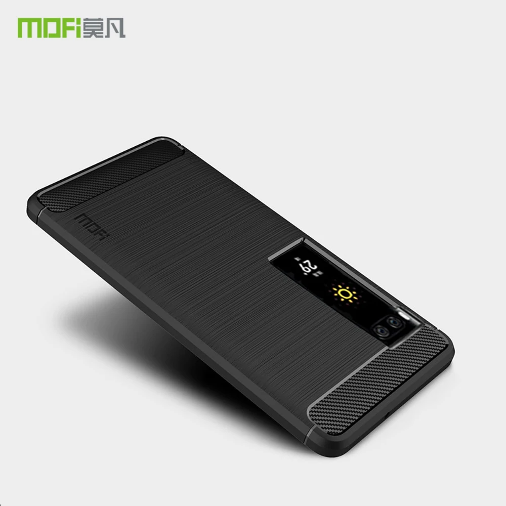 

For Meizu Pro 7 Plus MOFi Soft Silicone TPU Gel Brush Carbon Fiber Design Phone Case Cover For Meizu Pro7 Plus Protective Case