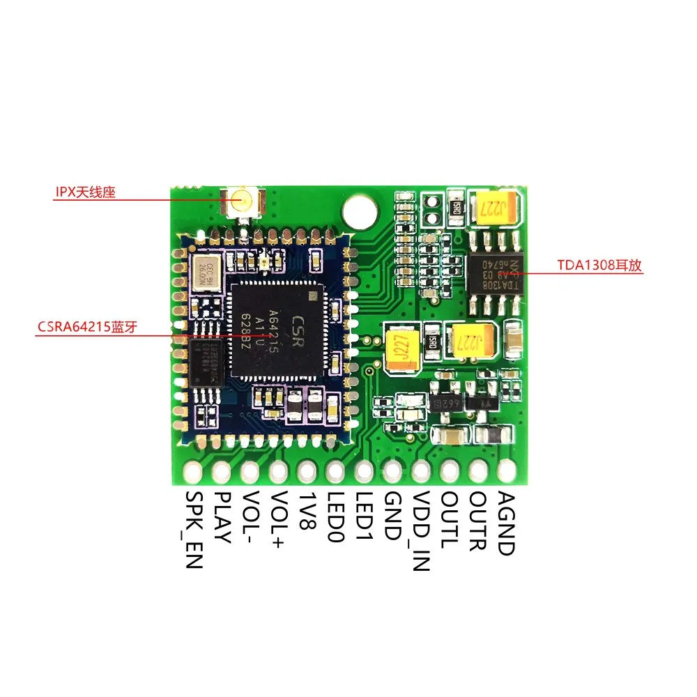 Модуль аудиоприемника CSRA64215 + TDA1308 PA204 Bluetooth 4 2 модуль усилителя aux с функцией