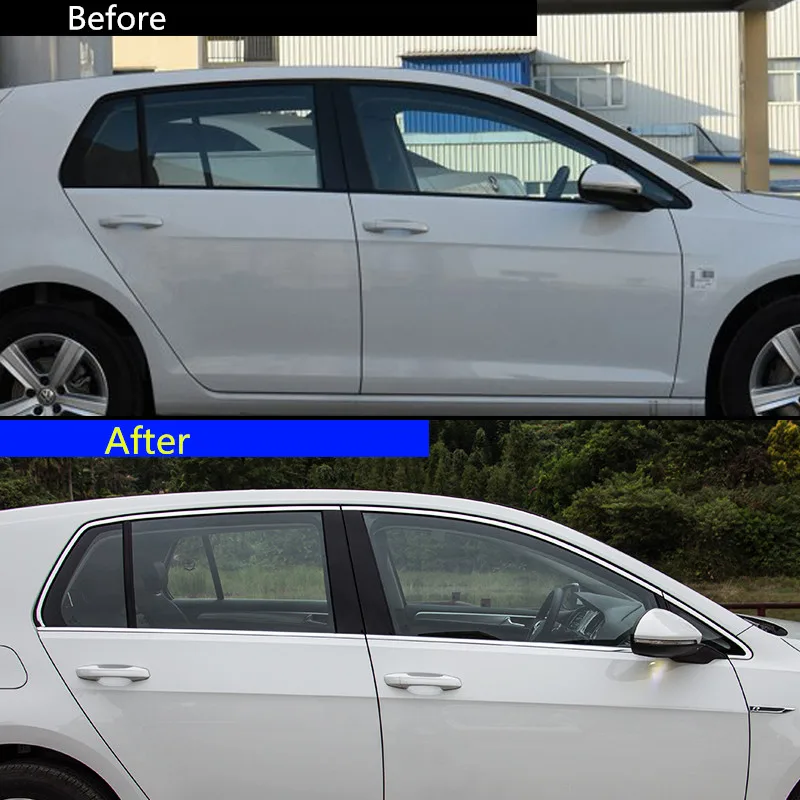 Декоративные молдинги из нержавеющей стали для очков Volkswagen Golf 7/7 5 2014 15 16 17 18 2019
