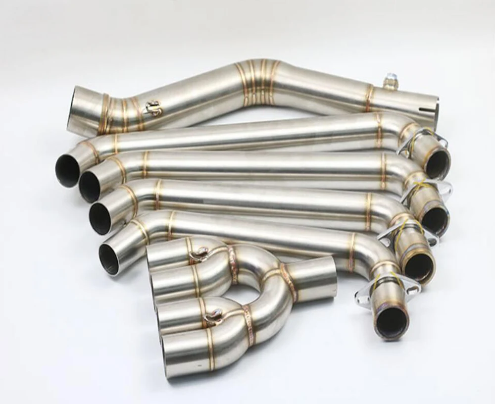 ID 51mm For HONDA CBR650F Motorcycle CBR 650F Exhaust Middle Link Pipe Stainless Steel Motorbike Muffler Mid | Автомобили и