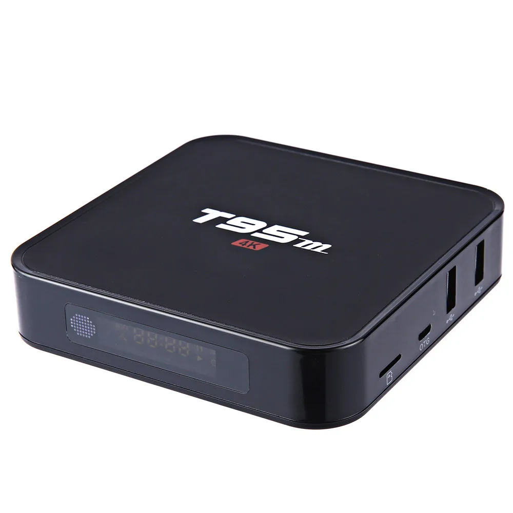 Android tv Box Sunvell T95M 2 ГБ 8 ГБ 2,4G WiFi Amlogic S905X четырехъядерный Android 6,0 H.265 4K медиаплеер телеприставка T95M