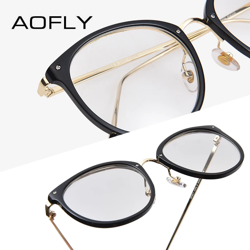 Женские очки кошачий глаз AOFLY брендовые дизайнерские оправы для чтения с