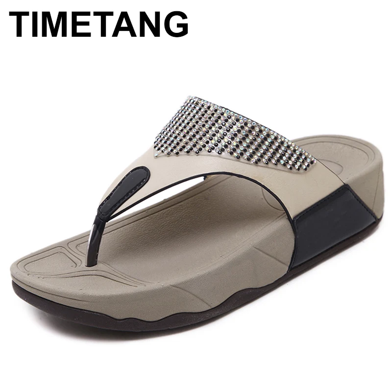 TIMETANG лето модная женская обувь на мягкой подошве Женские шлепанцы Женская со