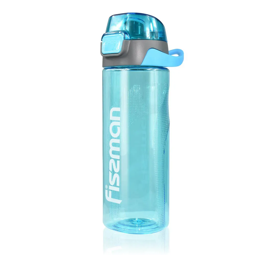 Blue FISSMAN 830 мл 1L спортивные бутылки воды Портативный герметичные Пластик не содержит БФА; напитки Бутылка - Цвет: Blue