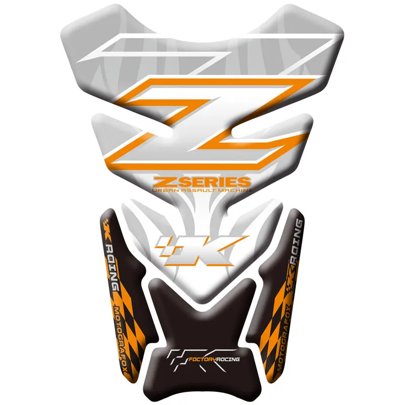 Мотоцикл 3D топливные баки для мотоциклов Pad защитный стикеры s наклейки Kawasaki Z750 Z1000 рыбья кость