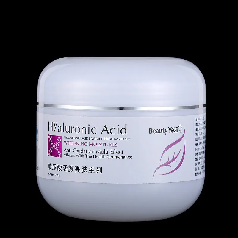

500ml Hyaluronic Aicd Cream Lock Moisture Moisturizing Anti-Aging Beauty Salon Whitening Brightening VE VC Collagen