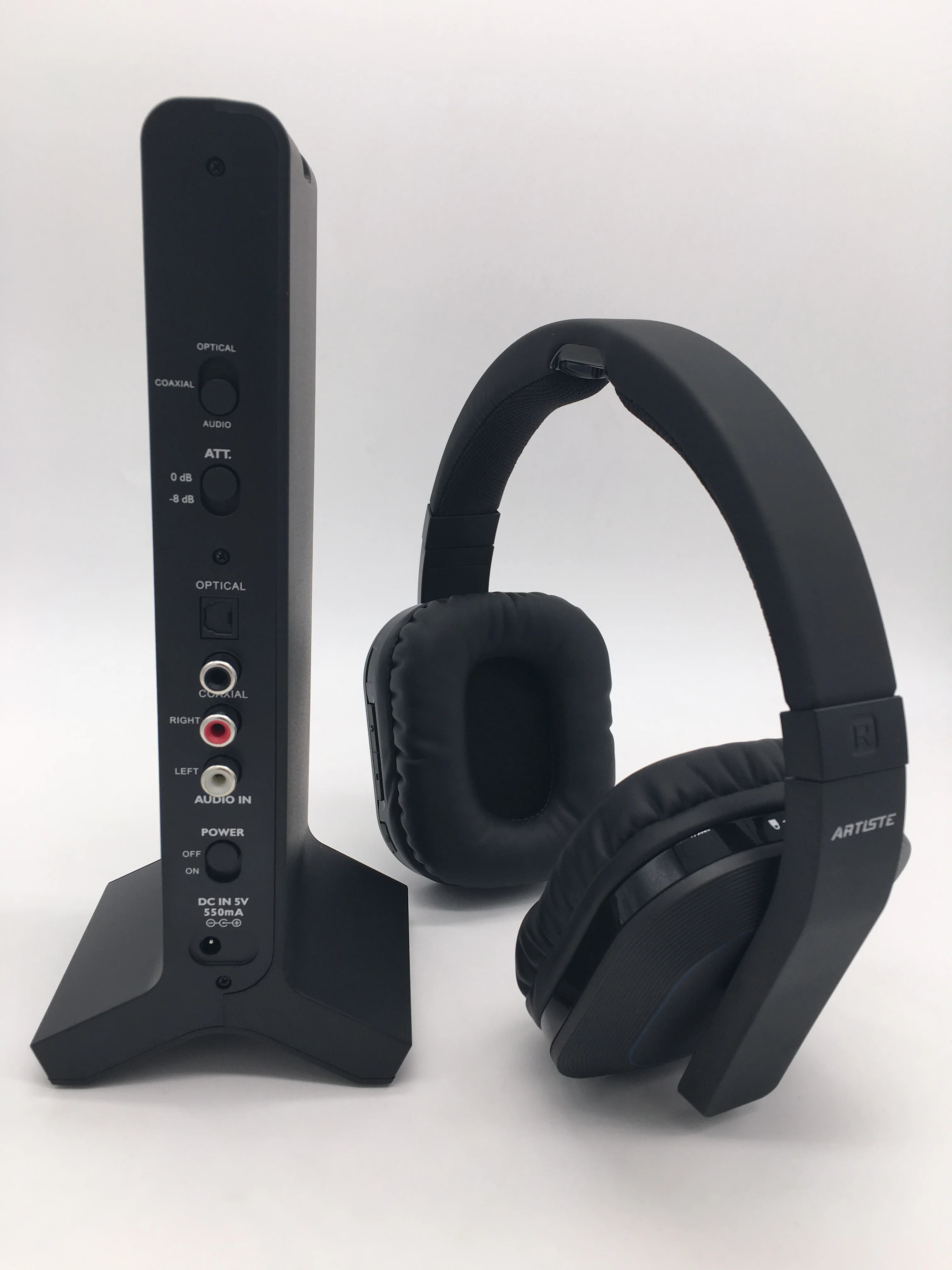 Artiste D1 HIFI беспроводные ТВ-наушники 2 4G цифровой передатчик зарядная док-станция
