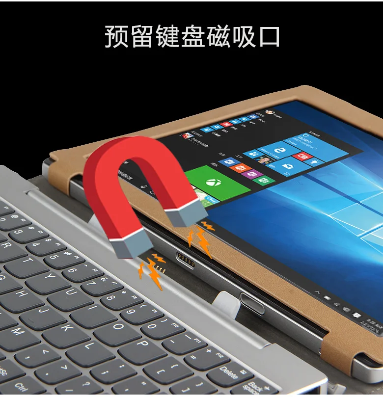 Для lenovo Ideapad Miix 320 MIIX320-10ICR 10," Miix325 кожаный чехол в деловом стиле(можно положить клавиатуру) чехол для планшета откидная крышка+ ручка