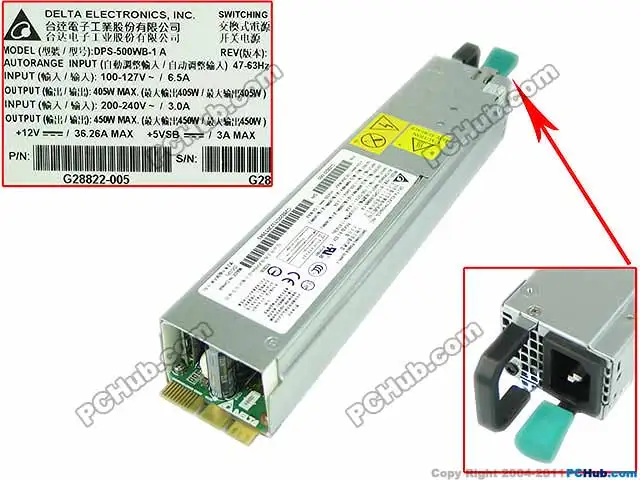 Delta Electronics DPS 500WB 1 A Блок питания для сервера 450 Вт|server power supply|delta supplies450w supply |