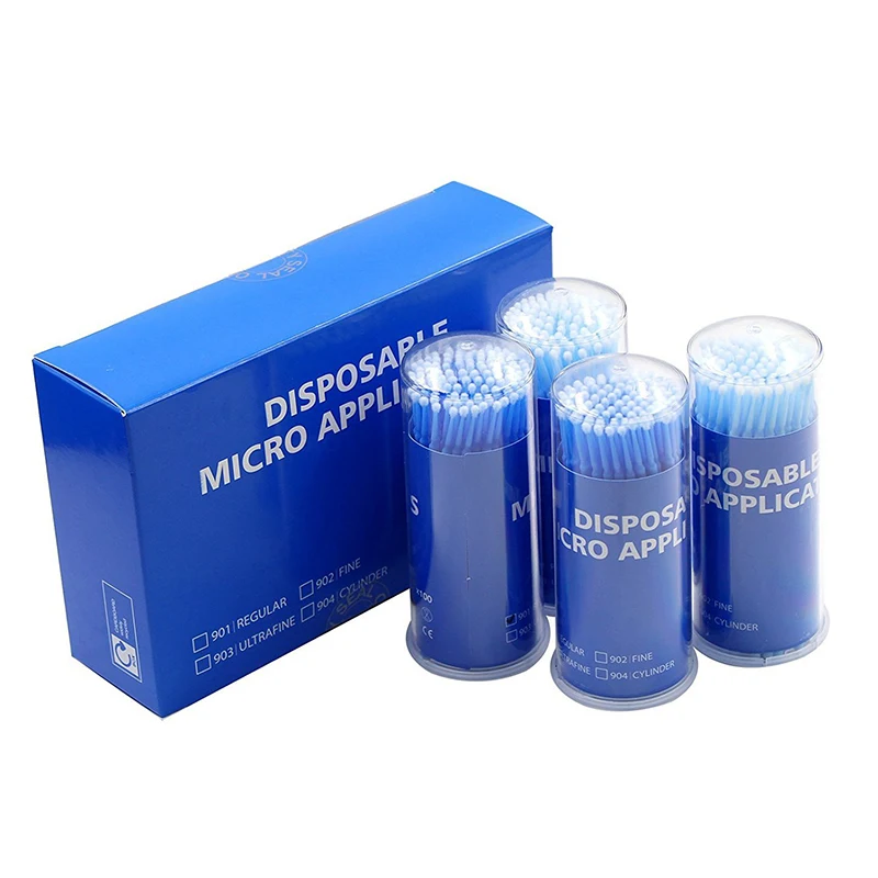 100 шт. зубная микро щетка одноразовые материалы зубные Аппликаторы палочки