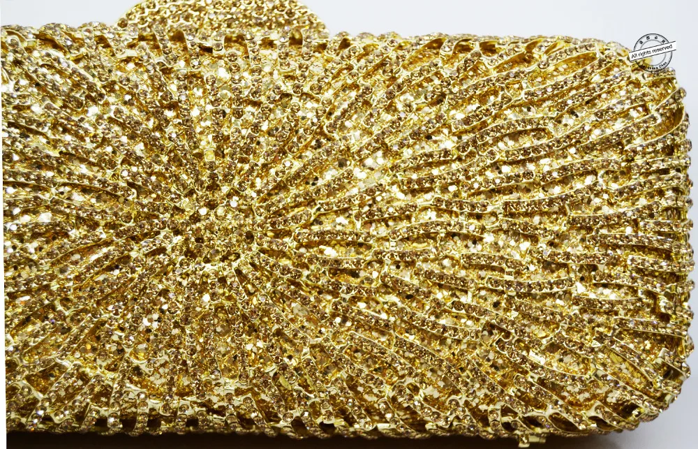 LaiSC diamante Стразы блестящие золотые клатч женская Роскошная обувь с украшением в
