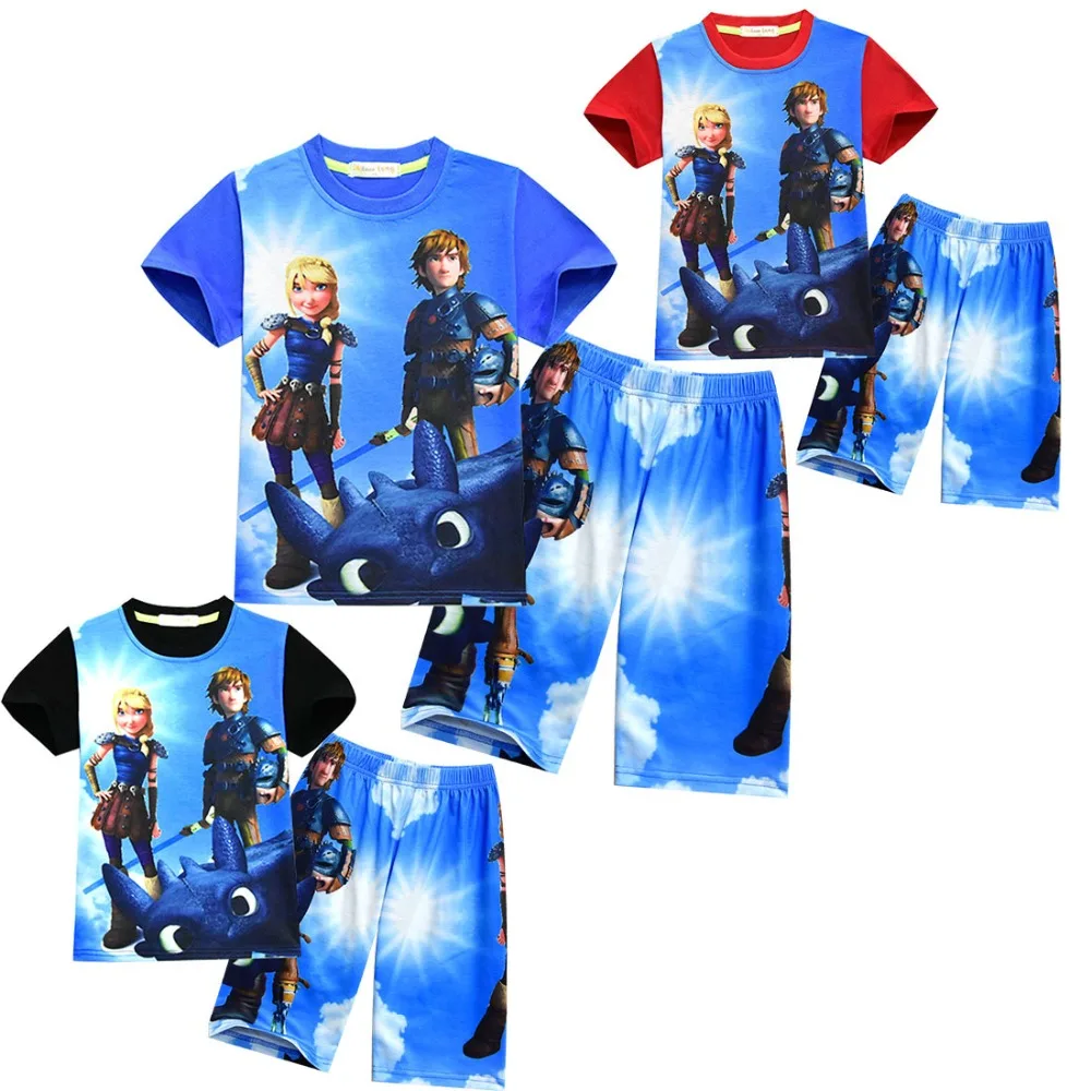 Костюм для косплея Как приручить дракона 3 летний Пижамный костюм мальчиков и