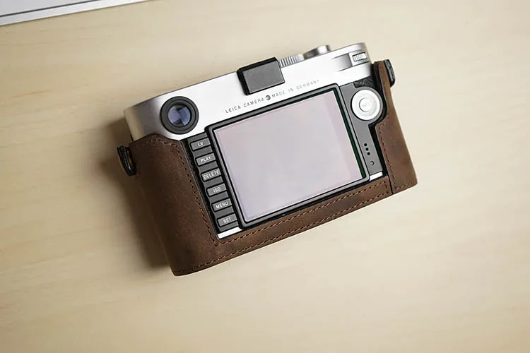 Mr. Stone ручной работы из натуральной кожи чехол для камеры Leica M M240 M240P(M-P) M262 M-M M246 сумка для камеры половина крышки винтажный Чехол