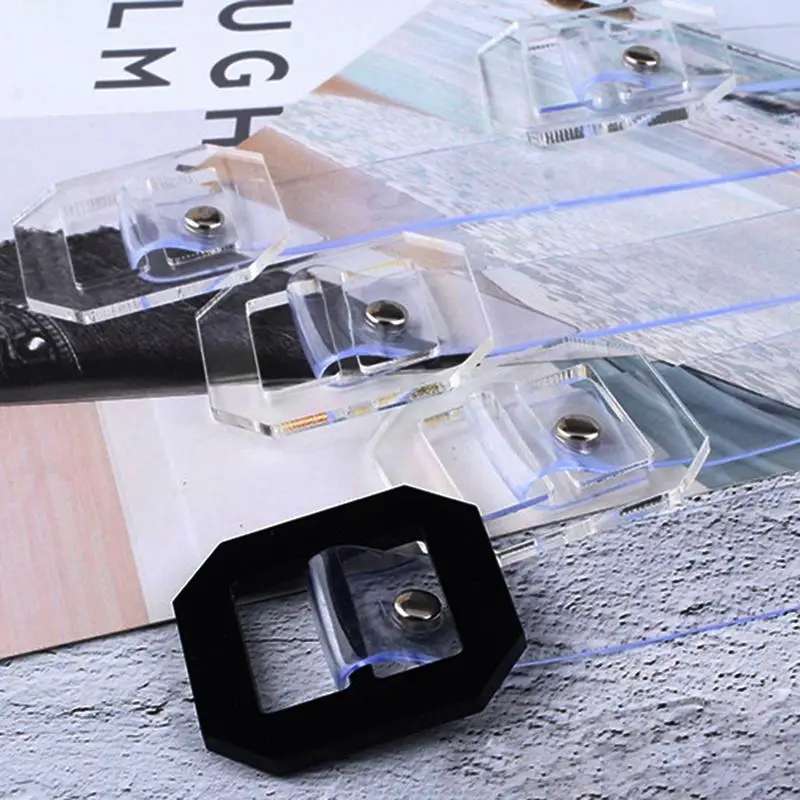 100 см поясные ремни для женщин прозрачный длинный ремень Новый пояс с квадратной