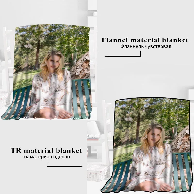 

New Arrival Claire Holt Blankets 3D Printing Soft Blanket Throw On Home/Sofa/Bedding Portable Adult Travel Cover Blanket