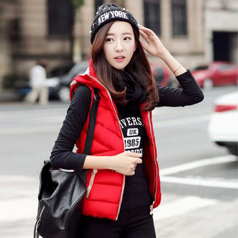 2019 Осень Зима Простой пиджак пальто для женщин весна сплошной жилет с капюшоном